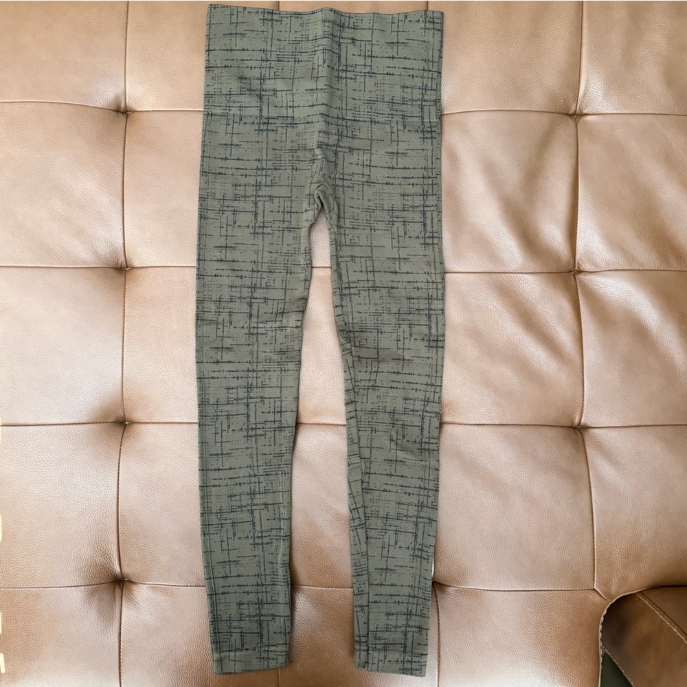 SPANX Olive Patterned Leggings